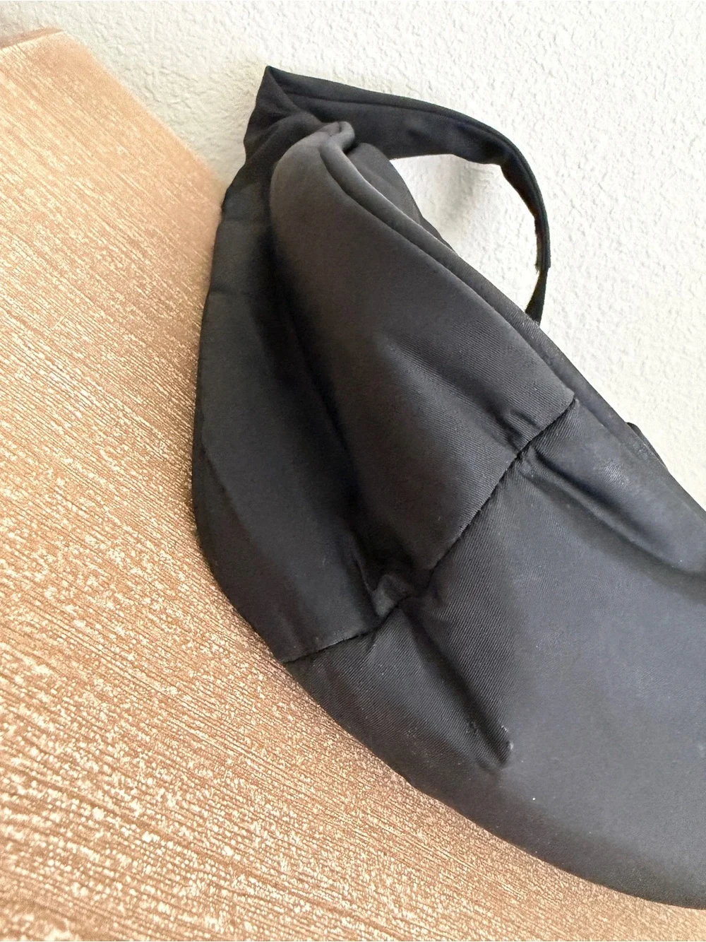 Lululemon City Essentials Shoulder Bag Black/Silver Crescent Shape Purse
